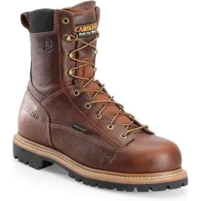 Carolina Men's Grind 8" WP Comp Toe Work Boot - Brown - CA5529